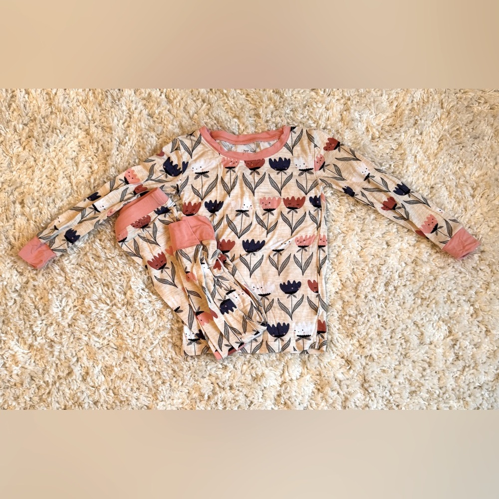 Little Sleepies | Flower Friends Two Piece Pajama Set | 3T